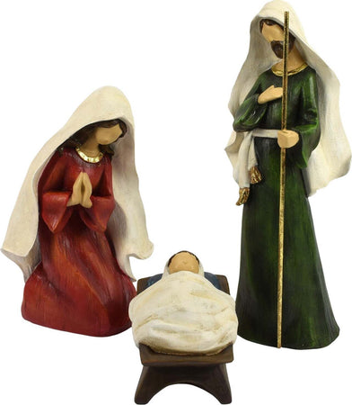 Natività Stilizzata per presepe in poliresina Verde e Rossa h 40 cm Casa e cucina/Decorazioni per interni/Addobbi e decorazioni per ricorrenze/Decorazioni natalizie/Presepi/Statuine e fondali per il presepe MagiediNatale.it - Altamura, Commerciovirtuoso.it