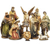 Natività completa con re magi presepe in poliresina 11 soggetti