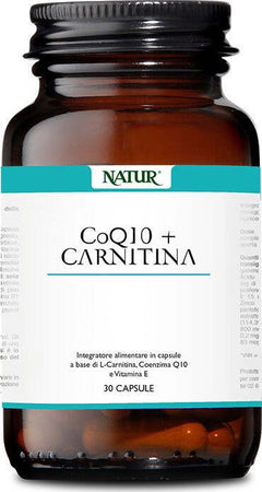 Natur-Co-Q-10-+-Carnitina-30-capsule-vegetali-Integratore-alimentare