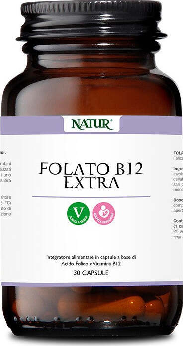 Natur-Folato-B-12-extra-30-capsule-vegetali-Integratore-alimentare