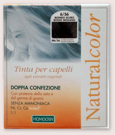 Natural Color Biondo Scuro Rosso Mogano - Tintura Per Capelli Agli Estratti Vegetali - Doppia Confezione