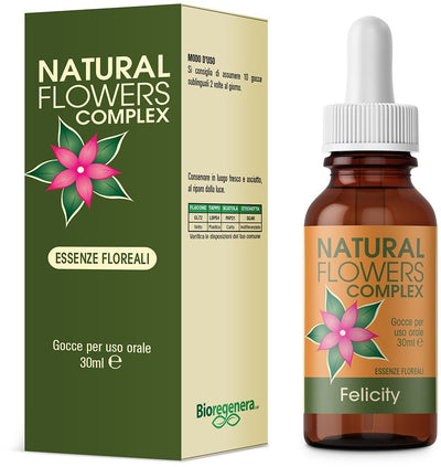 NATURAL FLOWERS FELICITY essenze floreali Gocce 30 ml
