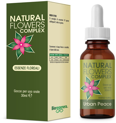 NATURAL FLOWERS URBAN PEACE essenze floreali Gocce 30 ml