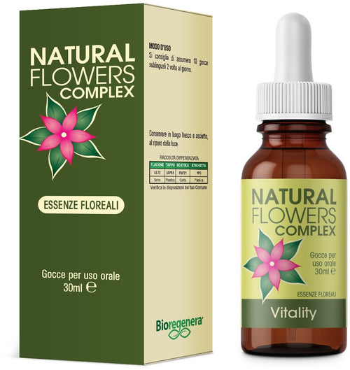 NATURAL FLOWERS VITALITY essenze floreali Gocce 30 ml