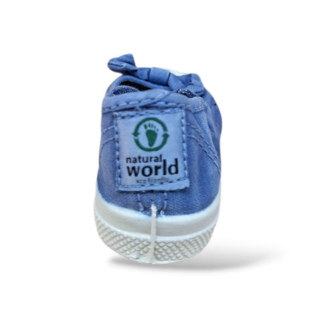 Scarpe ballerina Bambine e ragazze natural world salon lazo 473 celeste elastico
