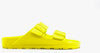 NATURAL WORLS Ciabatta Due Fibbie Gomma Giallo