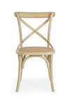 Sedia Cross con struttura in legno di olmo, per arredo interno 50,5 x 52 x h 87 cm