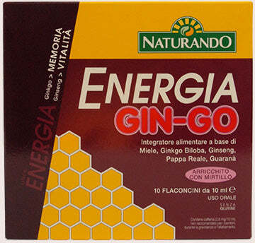 Naturando - Energia Gin-Go Integratore Alimentare 10 Flaconi