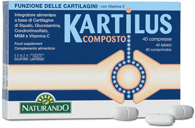 Naturando Kartilus Composto 40 Cps. Intergatore Per Cartilagini Con Glucosamina E Condroitinsolfato