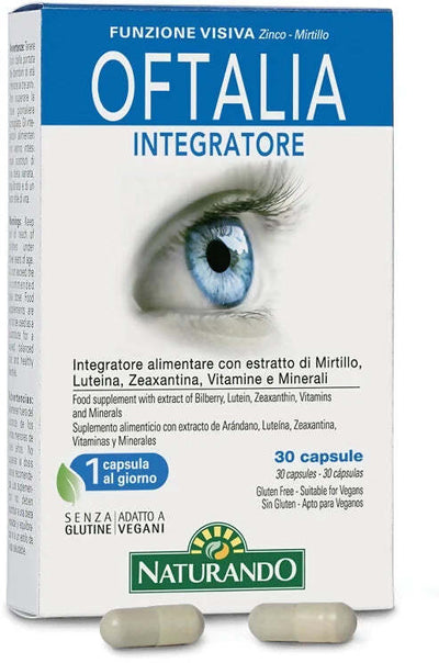 Naturando Oftalia Integratore 30 Capsule Per Il Benessere Della Vista E Il Mantenimento Della Capacità Visiva
