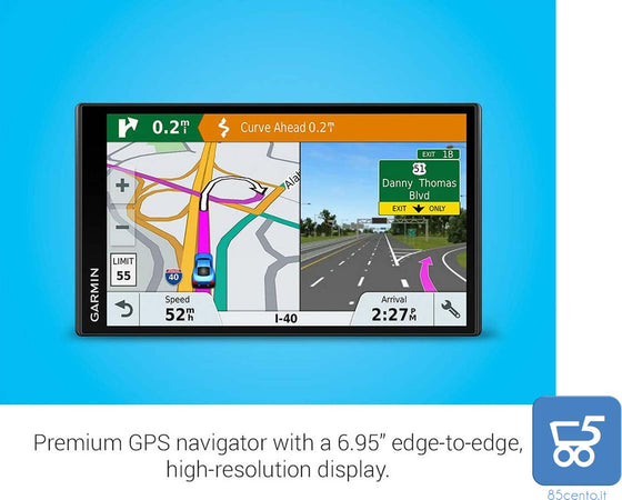 Navigatore Touch Screen GARMIN DriveSmart 65 MT-S TFT Fisso Nero - Usato Privo di accessori