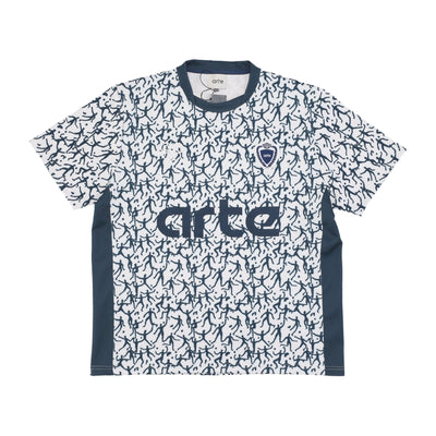 ARTE Maglietta Uomo Silvester Shirt White/navy da uomo