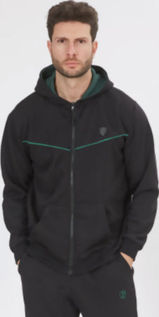 Nazareno Gabrielli Tuta Uomo Cotone Felpato Con Cappuccio Full Zip E Polsini Nazareno Gabrielli Ideale Per L'inverno E Per Il Tempo Libero Moda/Uomo/Abbigliamento/Abbigliamento sportivo/Completi sportivi/Tute La Bottega di Giò - Gravina di Catania, Commerciovirtuoso.it