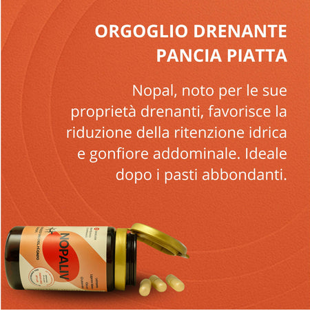 Integratore Dimagrante Naturale – Supporto per Controllo della Fame e Metabolismo | Formula con Ingredienti Selezionati | Ideale per Dieta ed Equilibrio Alimentare Nopaliv 60 Compresse
