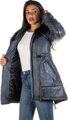 Nebraska---Piumino-Donna-Blu-in-vera-pelle