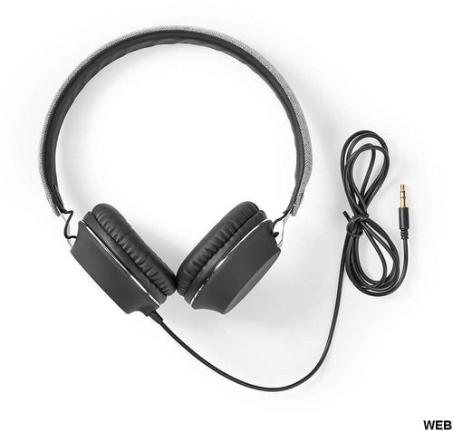 Nedis Cuffie Maxi Cuffie Sovrauricolari Con Filo On-Ear 3.5mm Fshp100gy