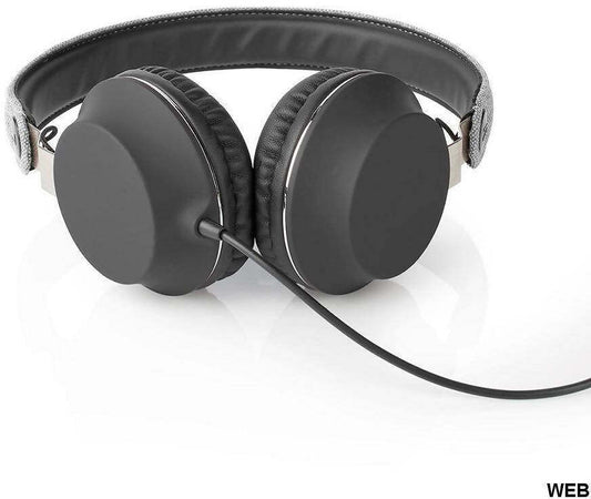 Nedis Cuffie Maxi Cuffie Sovrauricolari Con Filo On-Ear 3.5mm Fshp100gy