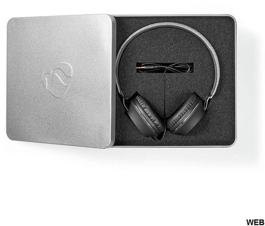 Nedis Cuffie Maxi Cuffie Sovrauricolari Con Filo On-Ear 3.5mm Fshp100gy