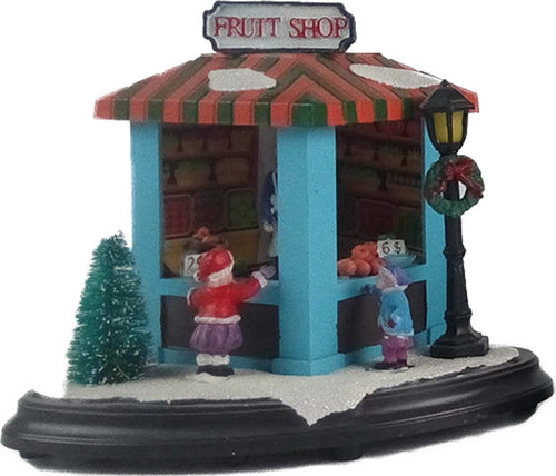 Negozi illuminati con led multicolor decorazione per villaggio di Natale Casa e cucina/Decorazioni per interni/Addobbi e decorazioni per ricorrenze/Decorazioni natalizie/Oggettistica MagiediNatale.it - Altamura, Commerciovirtuoso.it