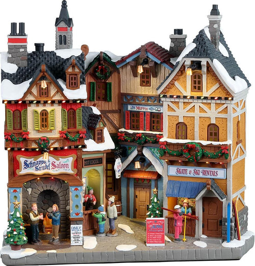 Negozi invernali alpini ‎, edificio luminoso per villaggio di Natale in Resina‎ Casa e cucina/Decorazioni per interni/Addobbi e decorazioni per ricorrenze/Decorazioni natalizie/Oggettistica MagiediNatale.it - Altamura, Commerciovirtuoso.it