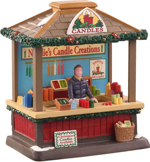 Negozio di Candele, edificio per villaggio di Natale in Poliresina Casa e cucina/Decorazioni per interni/Addobbi e decorazioni per ricorrenze/Decorazioni natalizie/Oggettistica MagiediNatale.it - Altamura, Commerciovirtuoso.it