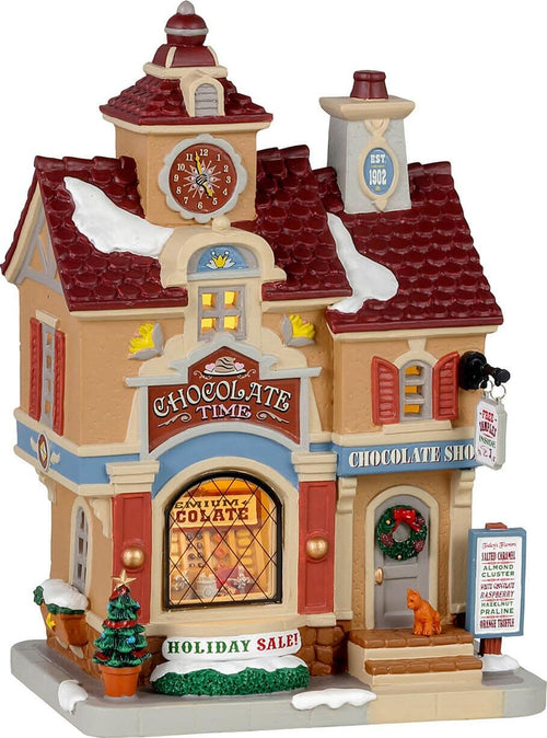 Negozio di dolci e cioccolato in porcellana decorazione per villaggio di Natale Casa e cucina/Decorazioni per interni/Addobbi e decorazioni per ricorrenze/Decorazioni natalizie/Oggettistica MagiediNatale.it - Altamura, Commerciovirtuoso.it