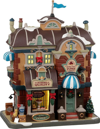 Negozio Olde Time Fudge‎, edificio luminoso per villaggio di Natale in Porcellana‎ Casa e cucina/Decorazioni per interni/Addobbi e decorazioni per ricorrenze/Decorazioni natalizie/Oggettistica MagiediNatale.it - Altamura, Commerciovirtuoso.it