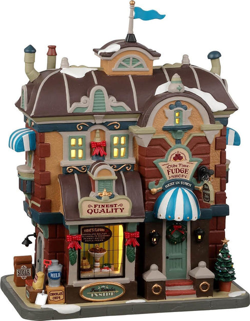 Negozio Olde Time Fudge‎, edificio luminoso per villaggio di Natale in Porcellana‎ Casa e cucina/Decorazioni per interni/Addobbi e decorazioni per ricorrenze/Decorazioni natalizie/Oggettistica MagiediNatale.it - Altamura, Commerciovirtuoso.it