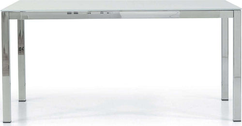 NELSON---tavolo-da-pranzo-moderno-allungabile-in-vetro-90x160/210/260-Grigio-Milani-Home