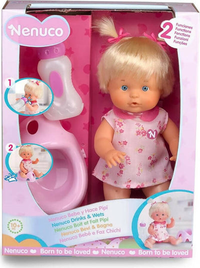 Nenuco---Bambola-Nenuco-Bevi-E-Bagna,-Con-Biberon-E-Vasino,-Dandole-Il-Biberon-Farà-La-Pipì-Come-Un-Vero-Bimbo,-Per-Bambine/i-Da-10-Mesi,-Famosa-700014961