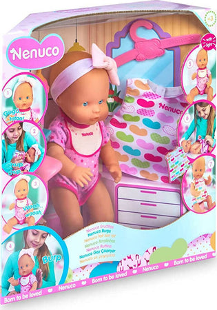 Nenuco Ruttino Bambola Elettronica Fa Il Ruttino Dopo Il Biberon Con Diversi Accessori Luce Magica E Con Suoni Di Un Vero Bimbo, Famosa, 700016670 Giochi e giocattoli/Bambole e accessori/Set di bambole e accessori Cartoleria Deja Vu - Crotone, Commerciovirtuoso.it