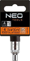 NEO-TOOLS---CHIAVE-A-BUSSOLA-ESAGONALE-CON-ATTACCO-1/4-MM8---IN-ACCIAIO-CROMO-VANADIO