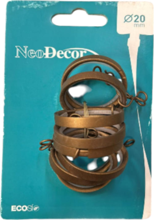 NEODECOR---10-ANELLI-PROVENZA-BRONZO-DIAMETRO-20MM