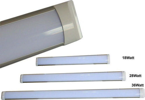 Neon Applique Barra Led Smd Applique Soffitto Plafoniera 18w 28w 36w Watt 6500k Plafoniere per interno Trade Shop italia - Napoli, Commerciovirtuoso.it