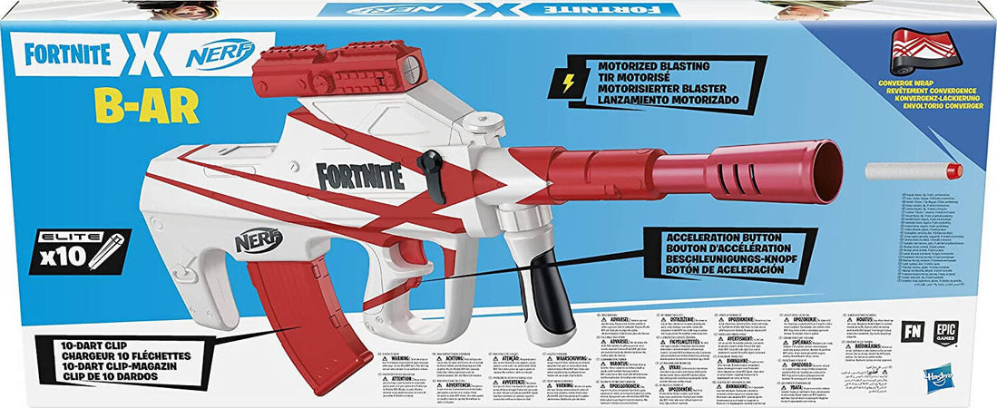 Nerf Fortnite B-AR Blaster Motorizzato Con Caricatore Da 10 Dardi E Involucro Converge Di Fortnite Include 10 Dardi Originali Nerf Elite Giochi e giocattoli/Sport e giochi all'aperto/Pistole a proiettili morbidi/Pistole in gommapiuma Cartoleria Deja Vu - Crotone, Commerciovirtuoso.it