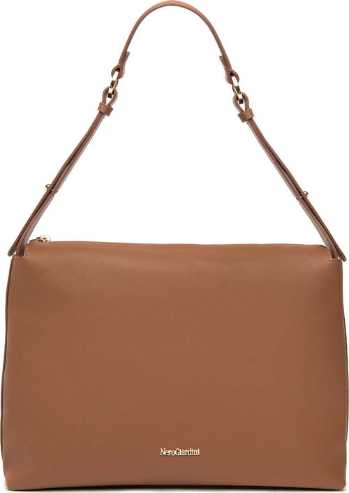 Nero-Giardini-borsa-hobo-da-donna-in-pelle-color-cuoio-I443811D400