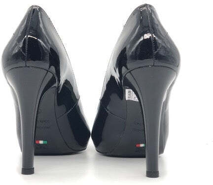 NERO GIARDINI Décolleté spuntata vernice nero