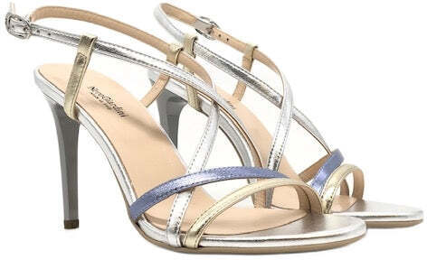 NERO GIARDINI Sandali donna E218404DE platino/azzurro/argento