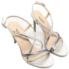 NERO GIARDINI Sandali donna E218404DE platino/azzurro/argento