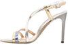 NERO GIARDINI Sandali donna E218404DE platino/azzurro/argento