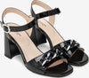Nero-Giardini-sandalo-in-vernice-nero-con-catena