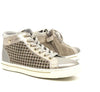 NERO GIARDINI Sneaker alta bambina Luxury Platino Savana