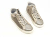 NERO GIARDINI Sneaker alta bambina Luxury Platino Savana