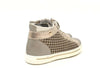 NERO GIARDINI Sneaker alta bambina Savana Platino velour sabbia