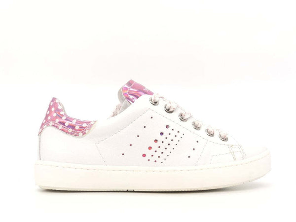 NERO GIARDINI Sneaker bambina Manus bianco rosa