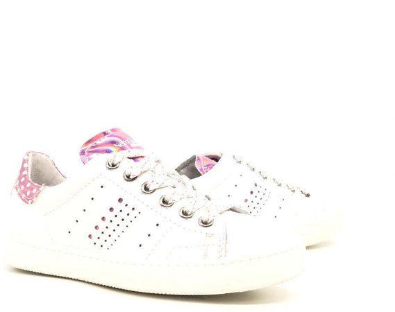 NERO GIARDINI Sneaker bambina Manus bianco rosa