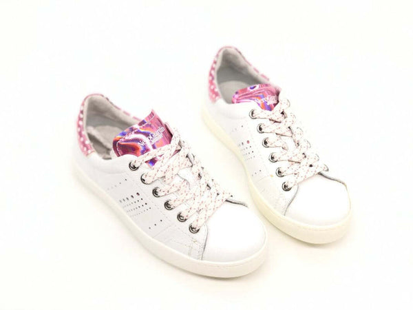 NERO GIARDINI Sneaker bambina Manus bianco rosa