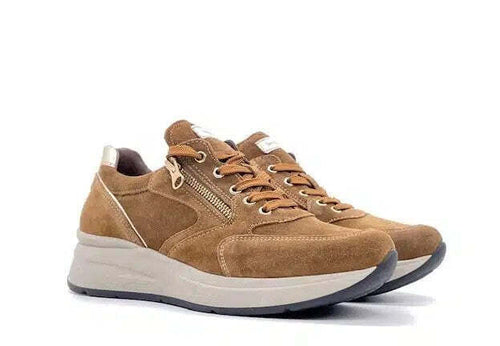 NERO GIARDINI Sneaker Donna Velour Malto