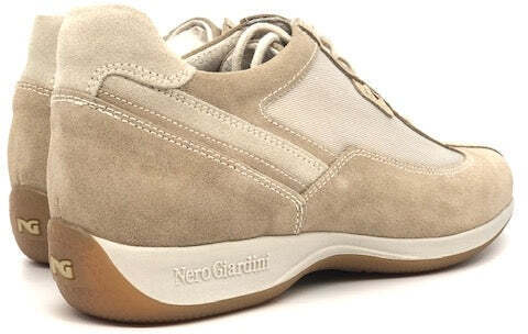 NERO GIARDINI Sneaker donna Velour Sabbia