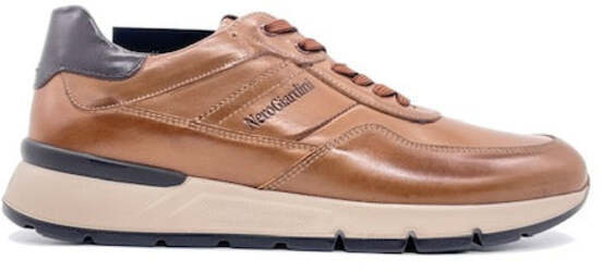 NERO GIARDINI Sneaker Uomo Cuoio Caffè